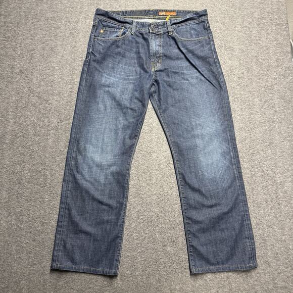 Adriano Goldschmied AG Hero Jeans Men's 36x30* Blue Relaxed Fit 100% Cotton USA - Picture 1 of 7